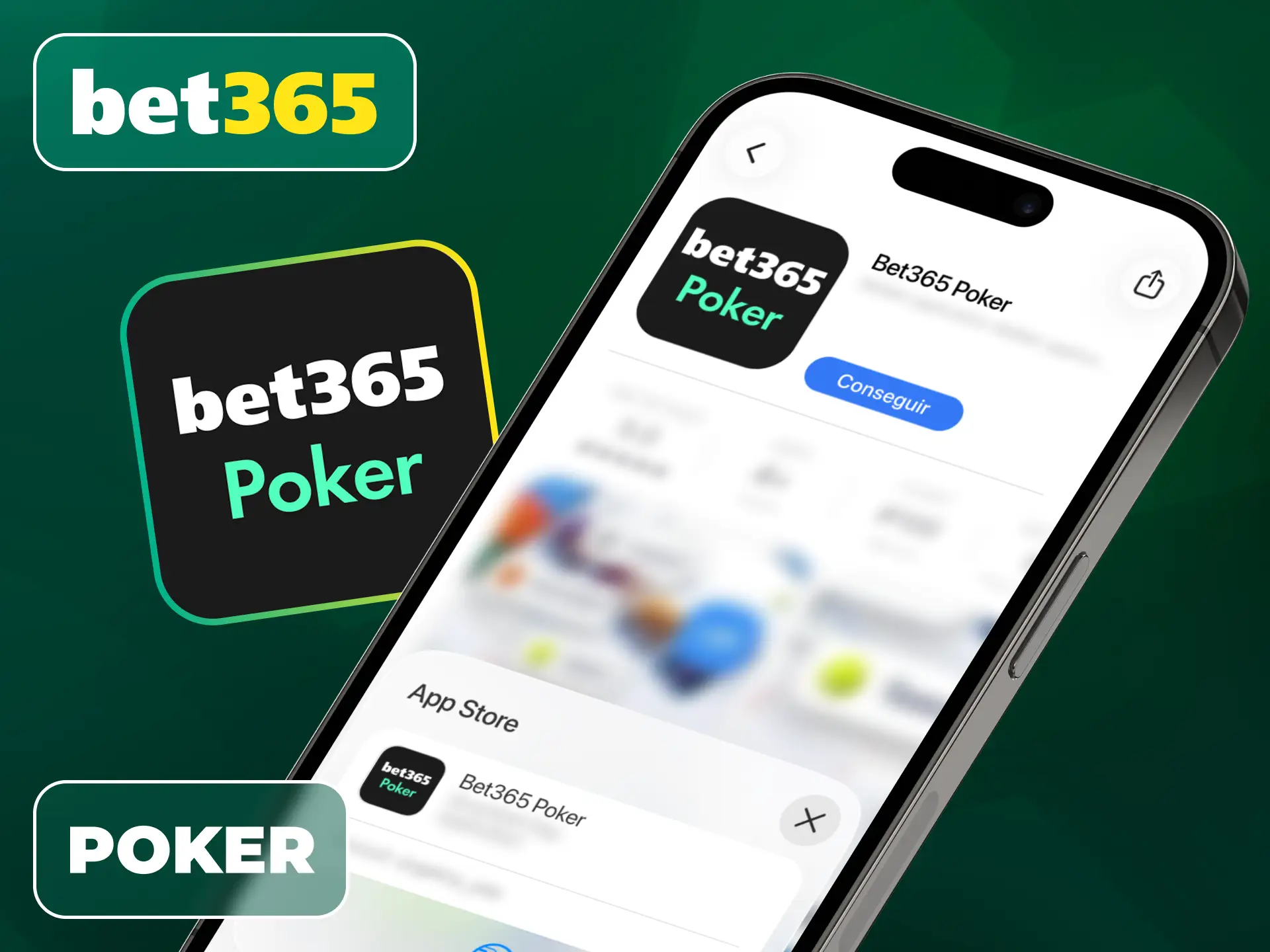 Participa en los mejores torneos y mesas de cash descargando la Bet365 Poker App en Chile.