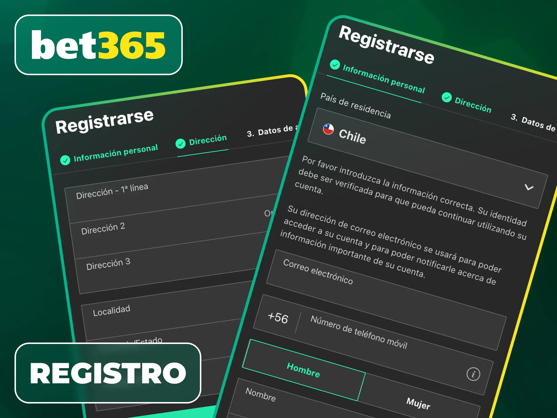 Crea tu cuenta nueva en pocos minutos realizando el Registro Desde la Bet365 App con total seguridad.