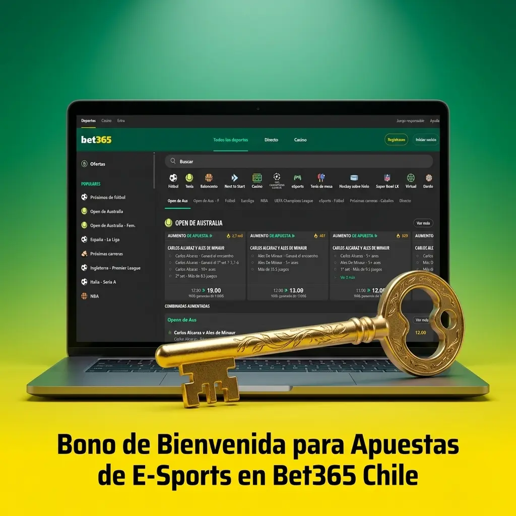 Bono de bienvenida Bet365 Chile hasta 30 USD en créditos para apuestas deportivas y e-sports en línea