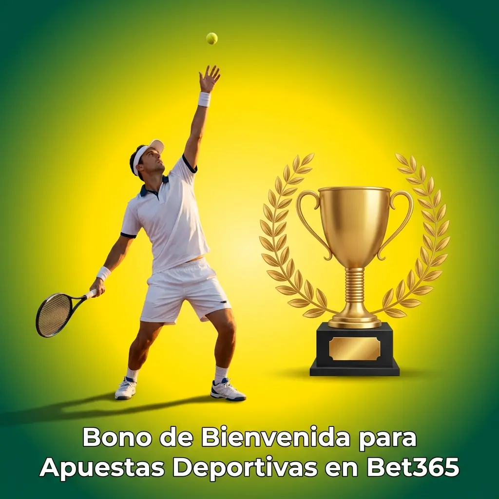 Bono de bienvenida Bet365 para apuestas deportivas y tenis con requisitos de depósito y código promocional