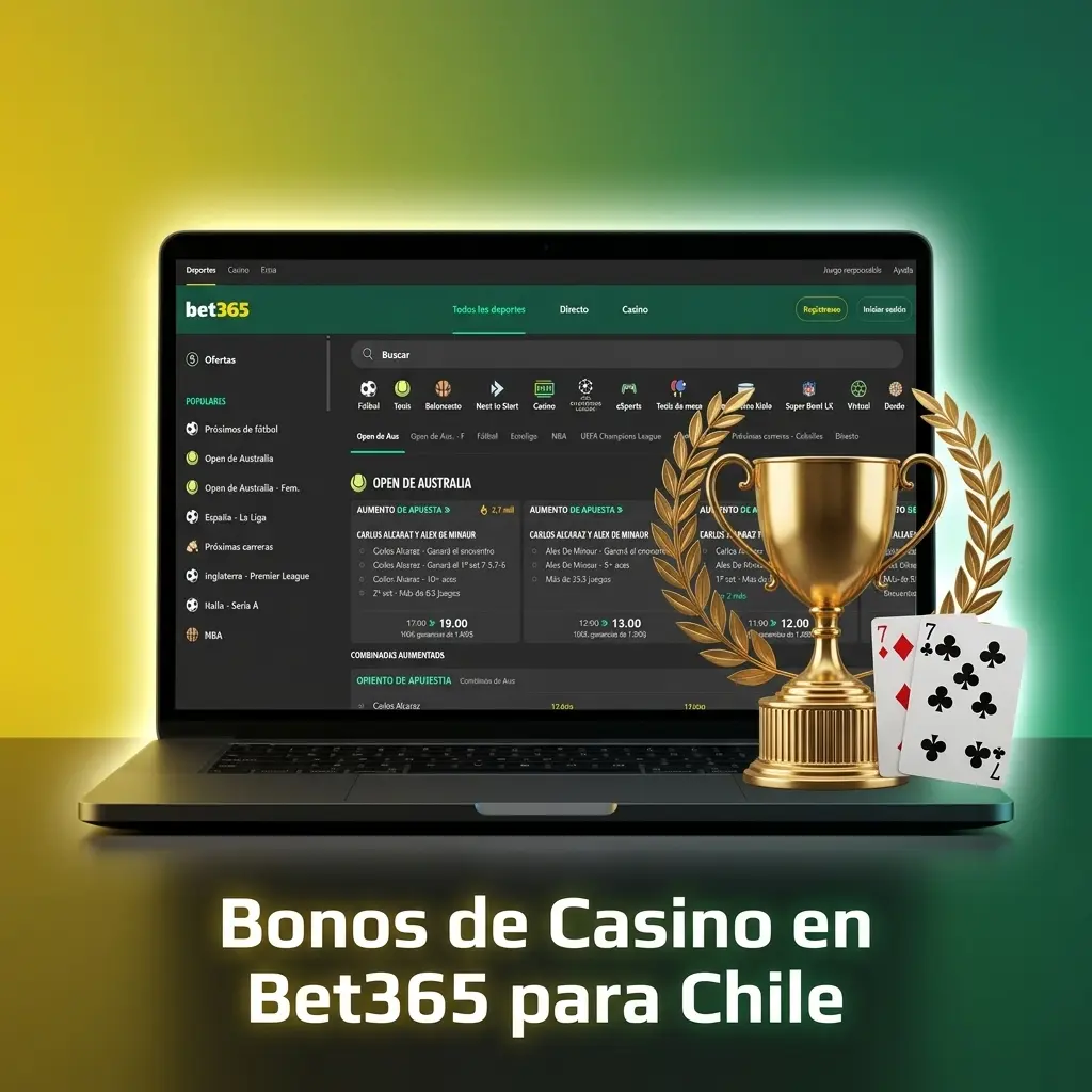 Bonos de casino Bet365 Chile: bienvenida, giros gratis, cashback y torneos para jugadores registrados