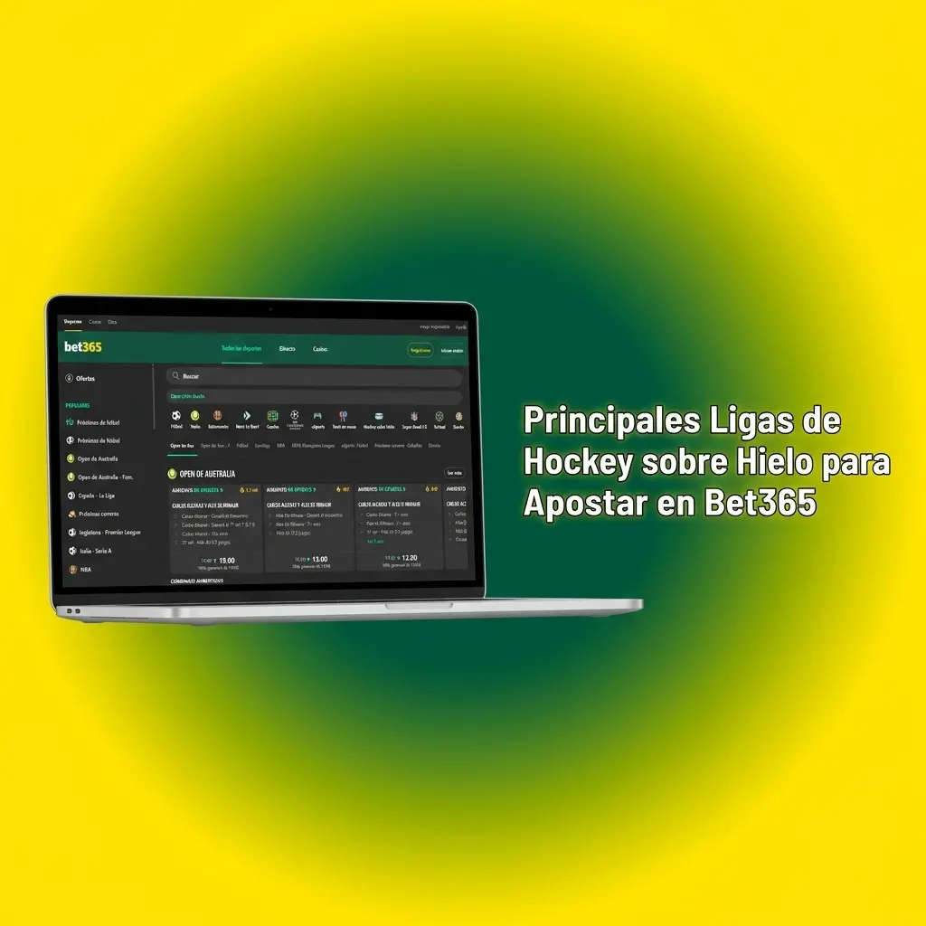Principales ligas de hockey sobre hielo disponibles en Bet365: NHL, KHL, SHL y más para apostar