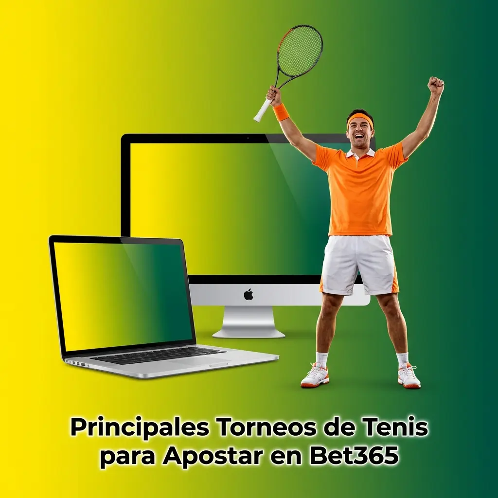 Principales torneos de tenis para apostar en Bet365: Grand Slams, ATP Finals y Masters 1000 con mercados en vivo